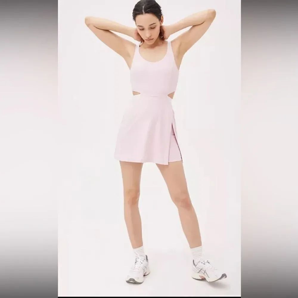 Outdoor Voices Court Exercise Dress in Pinkfinch